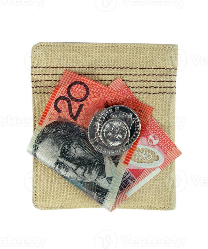 australier pengar närbild foto