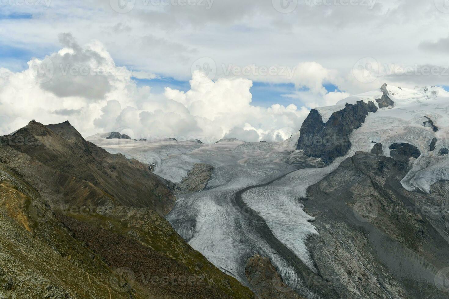 gorner glaciär - schweiz foto