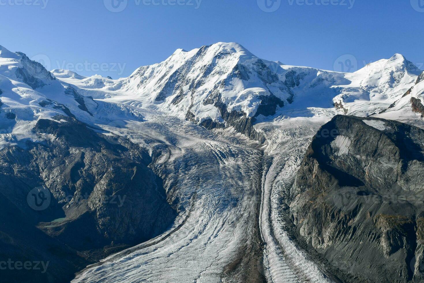 gorner glaciär - schweiz foto