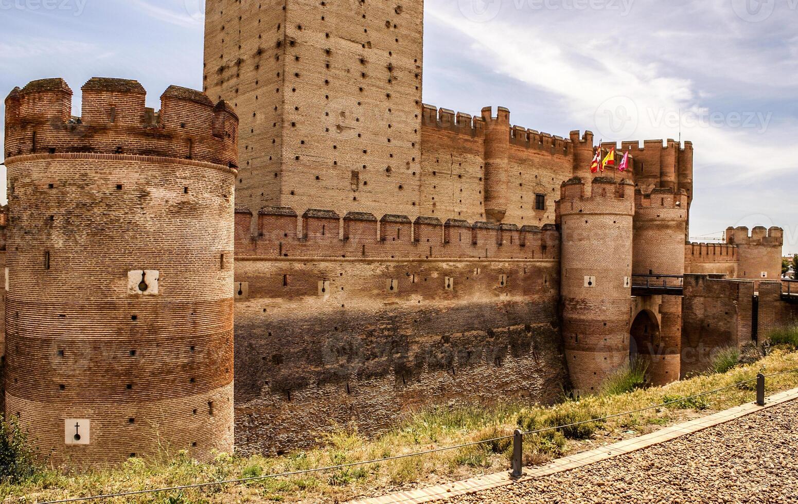 slott av de mota i medina del campo, Valladolid, Spanien foto