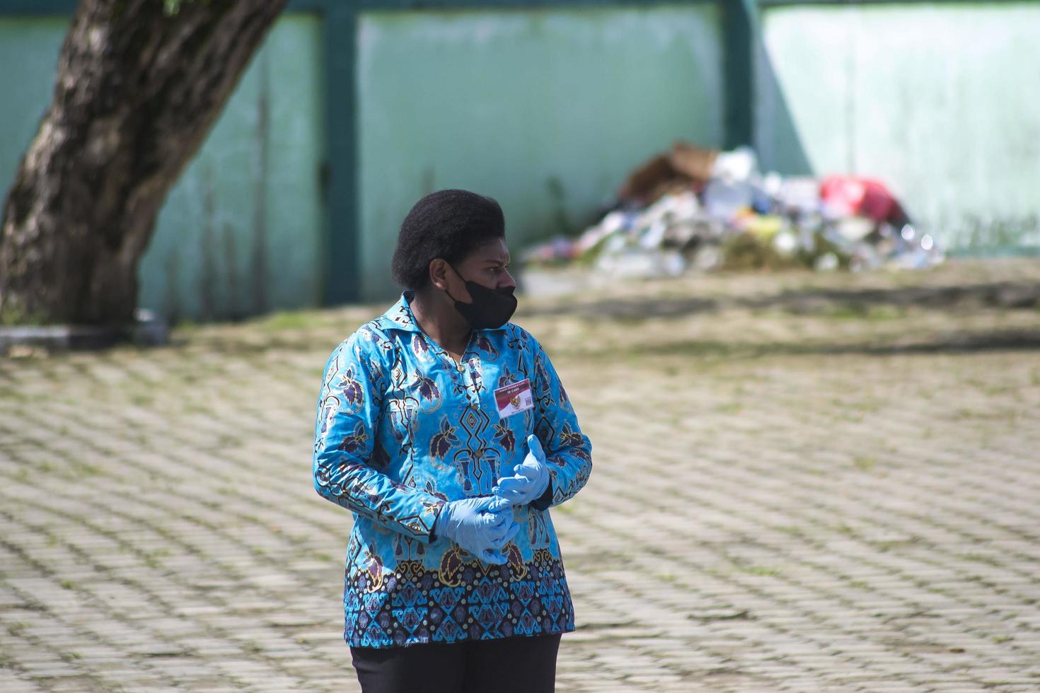 sorong, västra Papua, Indonesien, 4 oktober 2021. Statsbesök av Indonesiens president, Joko Widodo. foto