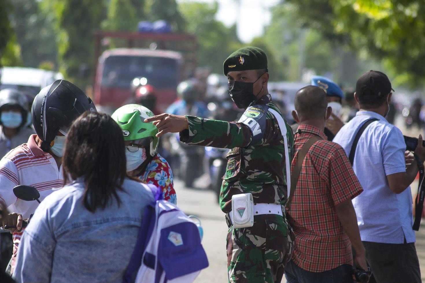 sorong, västra Papua, Indonesien, 4 oktober 2021. Statsbesök av Indonesiens president, Joko Widodo. foto