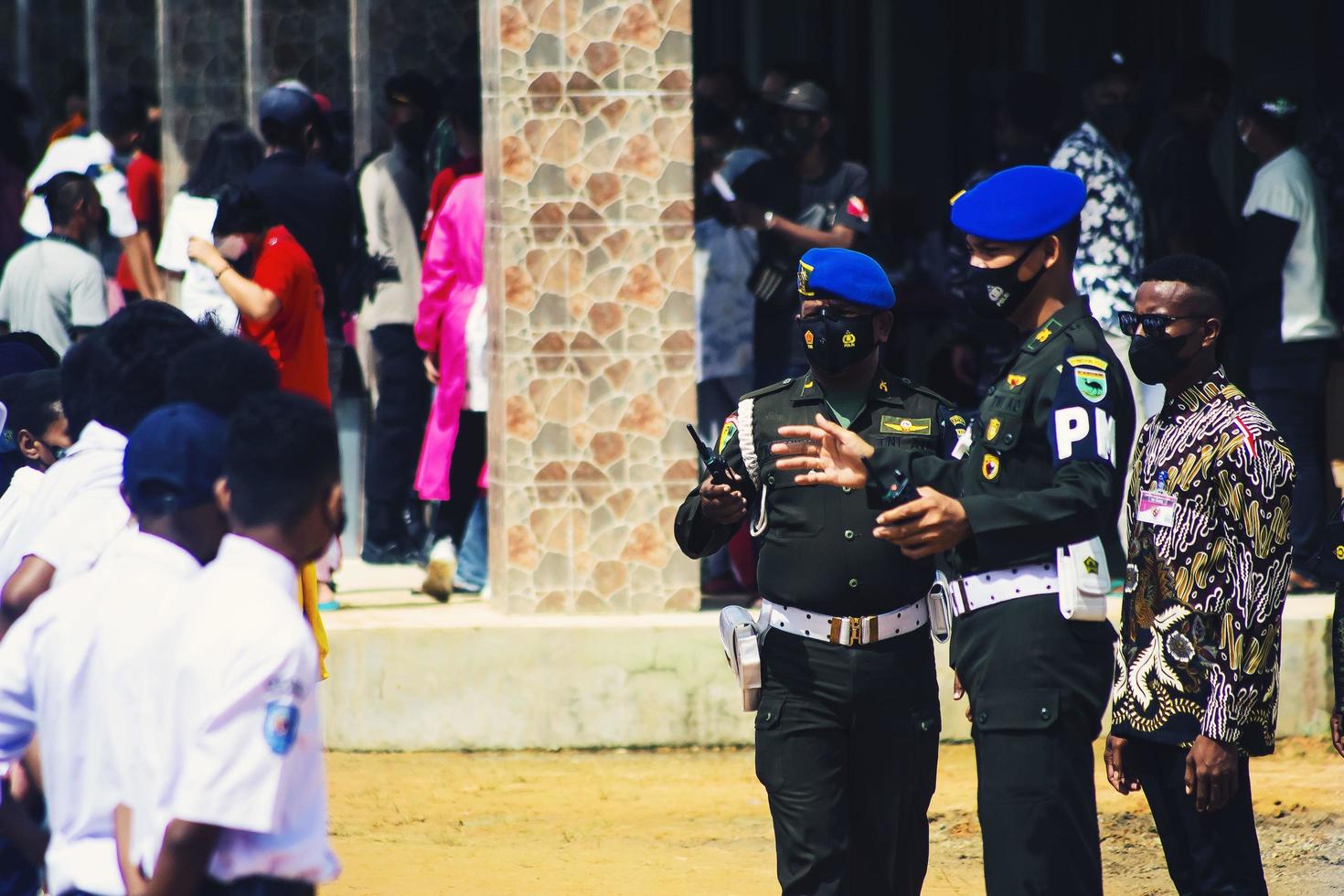 sorong, västra Papua, Indonesien, 4 oktober 2021. Statsbesök av Indonesiens president, Joko Widodo. foto