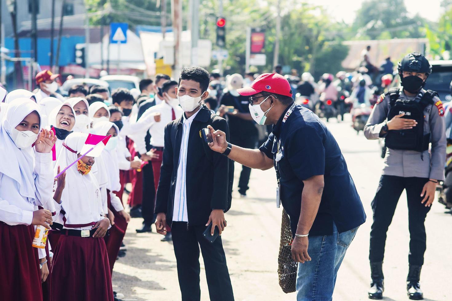 sorong, västra Papua, Indonesien, 4 oktober 2021. Statsbesök av Indonesiens president, Joko Widodo. foto