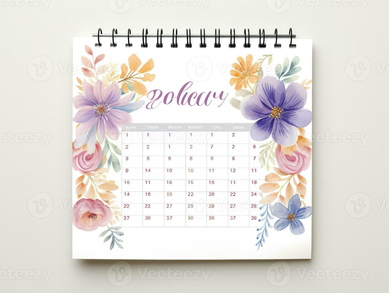 ai genererad elegant vägg kalender attrapp för Hem och kontor - ai genererad foto