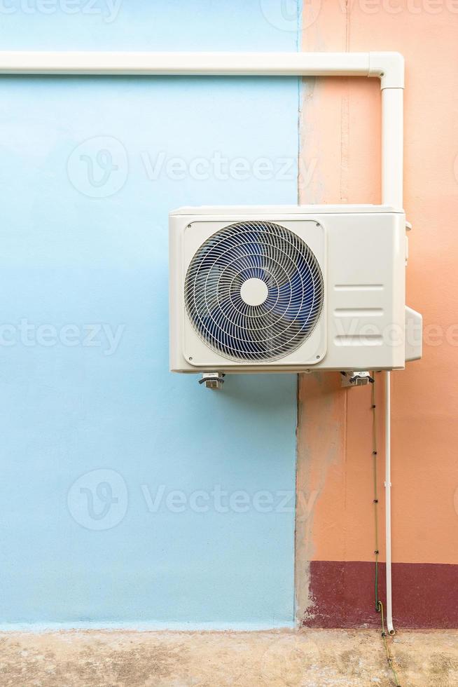 kondenseringsenhet för luftkonditioneringssystem. foto