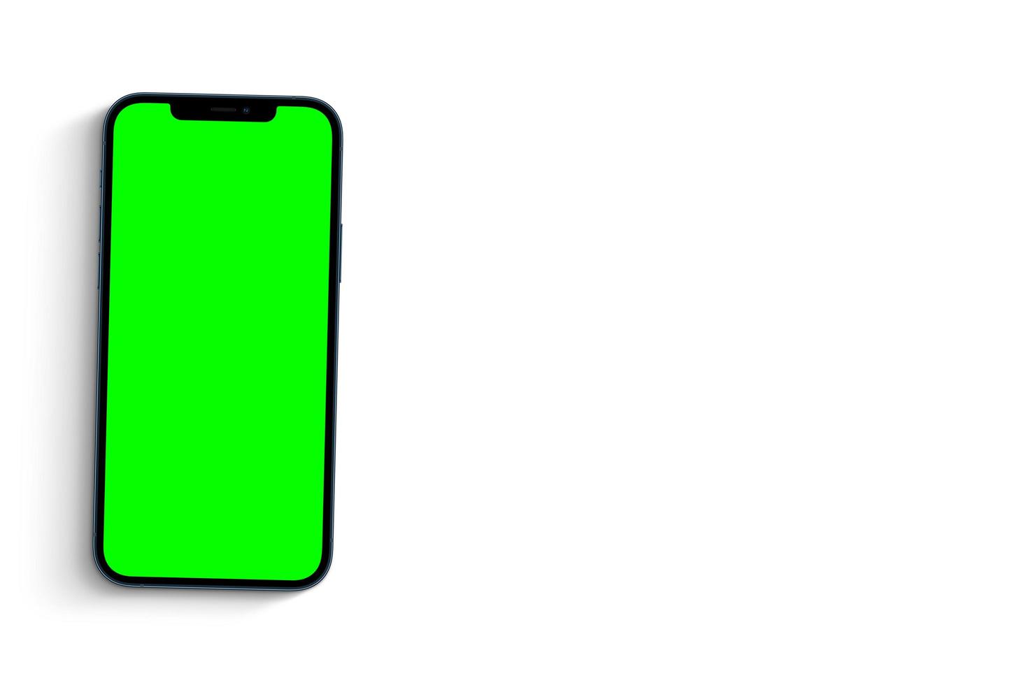 smartphome med grön skärm foto