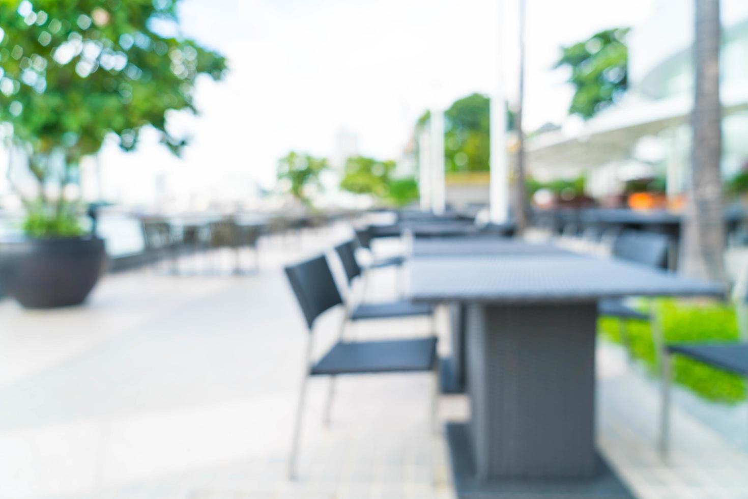 abstrakt oskärpa utomhusrestaurang för bakgrund foto