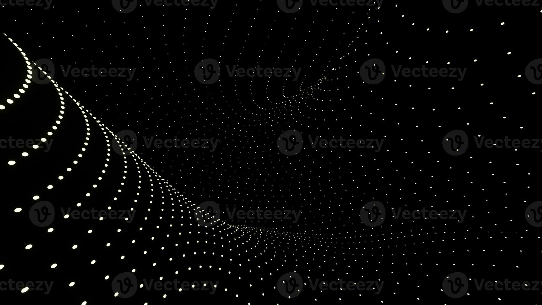 ljus bakgrund med animering . design. ljus lila små cirklar den där springa tvärs över de svart bakgrund i annorlunda vägbeskrivningar. foto