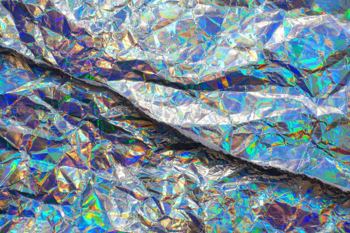skrynkliga holografiska folie papper texturer foto