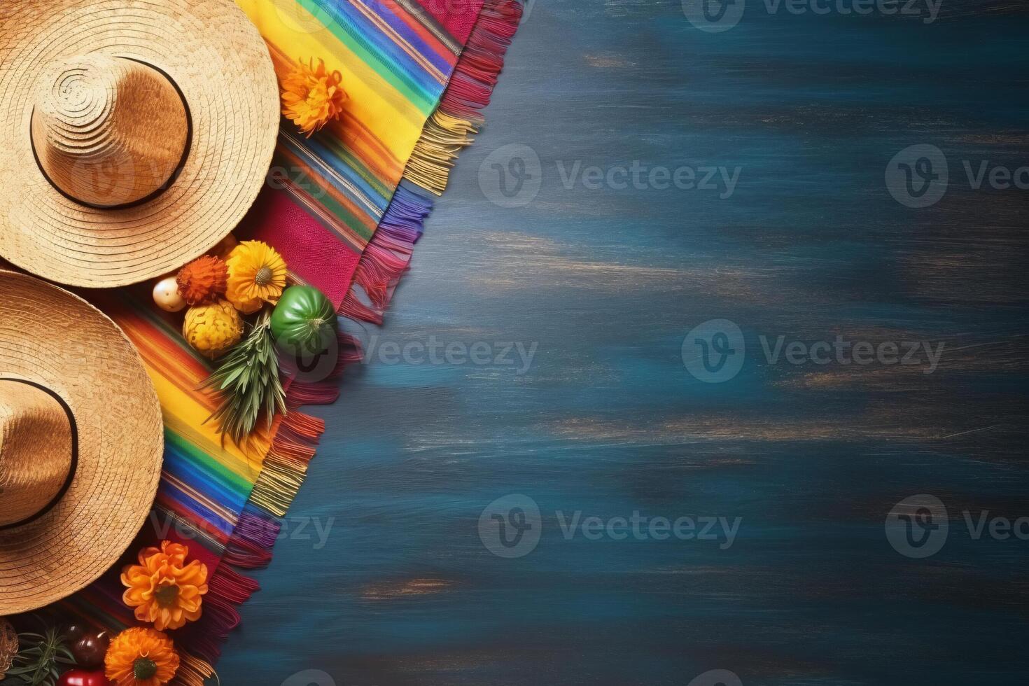 ai genererad sammansättning för cinco de mayo begrepp Plats generativ ai foto