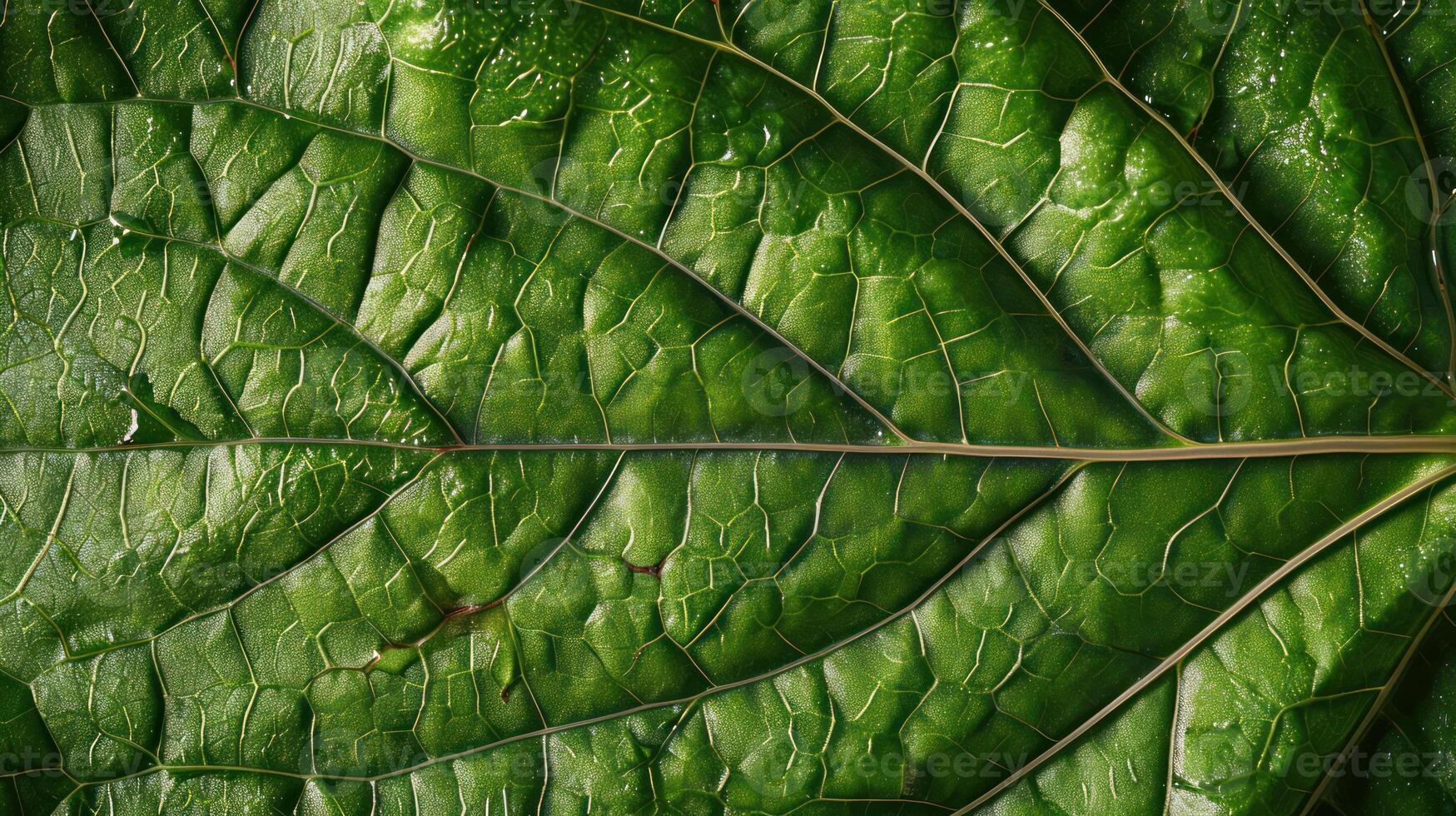 ai genererad generativ ai, makro textur av grön blad ådror, grön lövverk textur, ekologi bakgrund foto