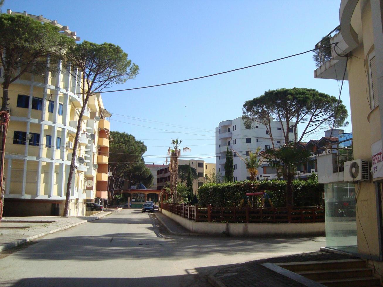 Durres, Albanien - 25 maj 2017 arkitektur, landskap foto