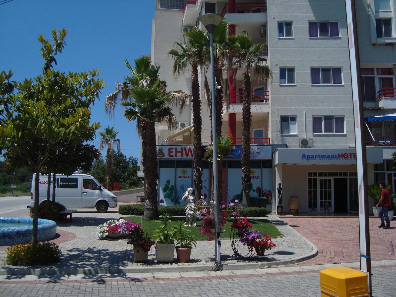 Durres, Albanien - 25 maj 2017 arkitektur, landskap foto