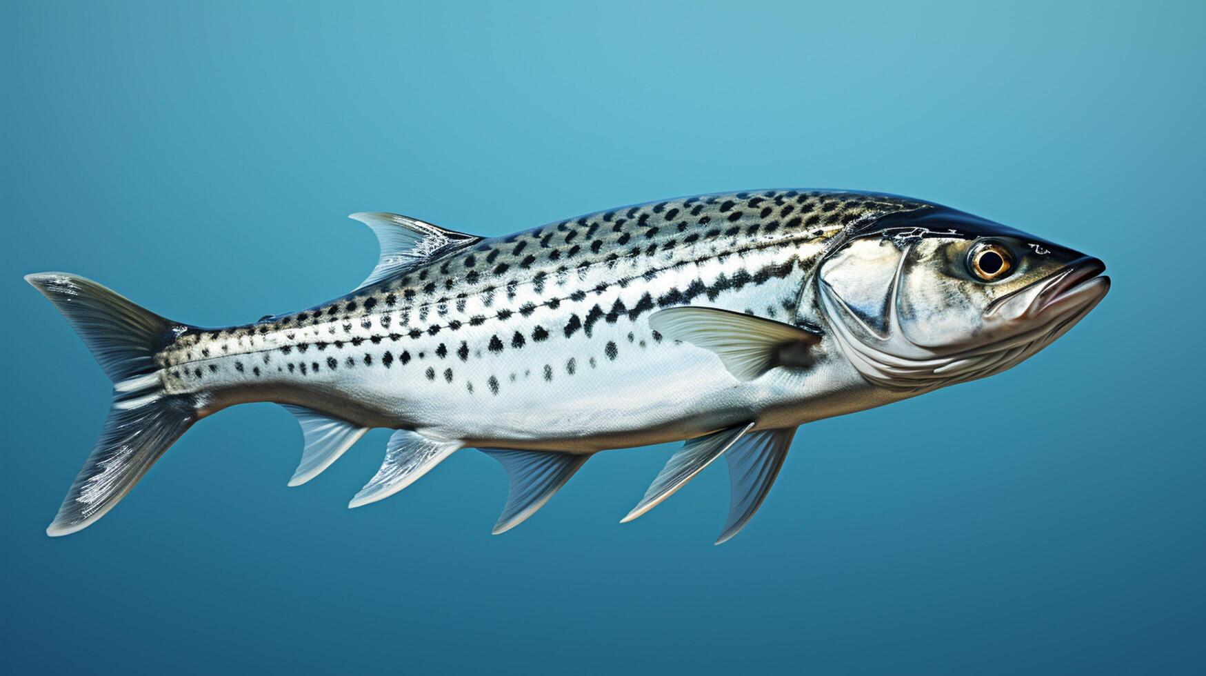 ai genererad makrill fisk friska färsk bakgrund foto