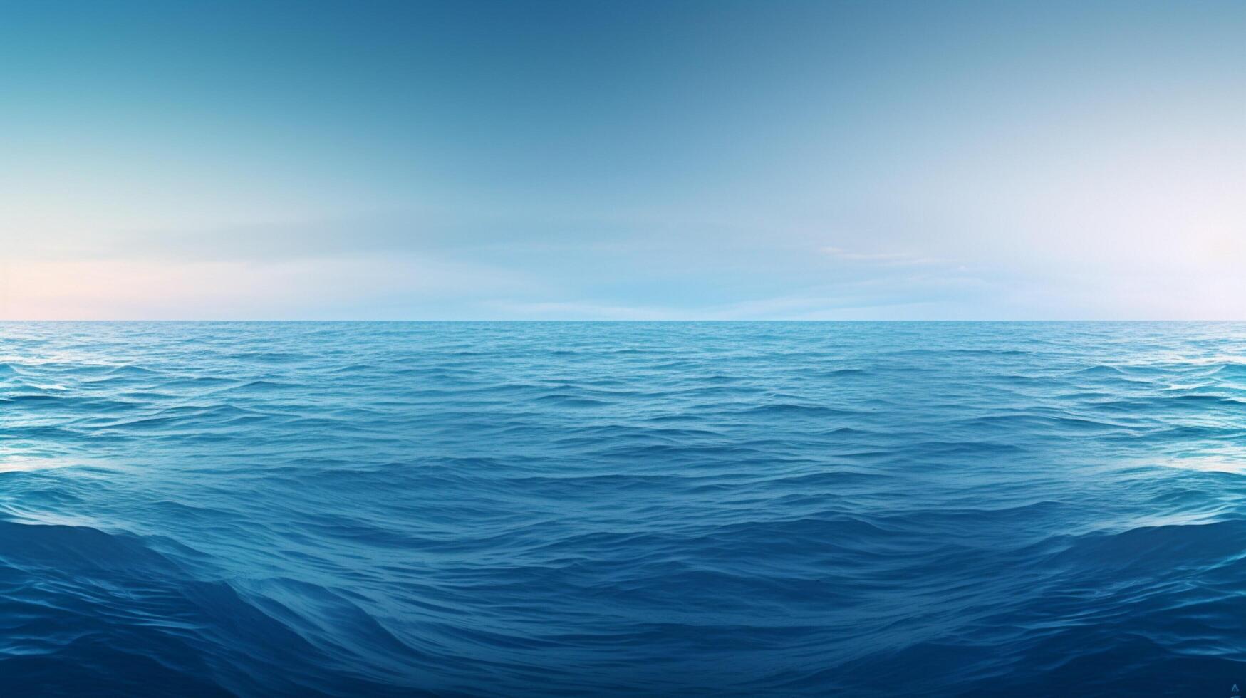 ai genererad hav blå lutning bakgrund foto