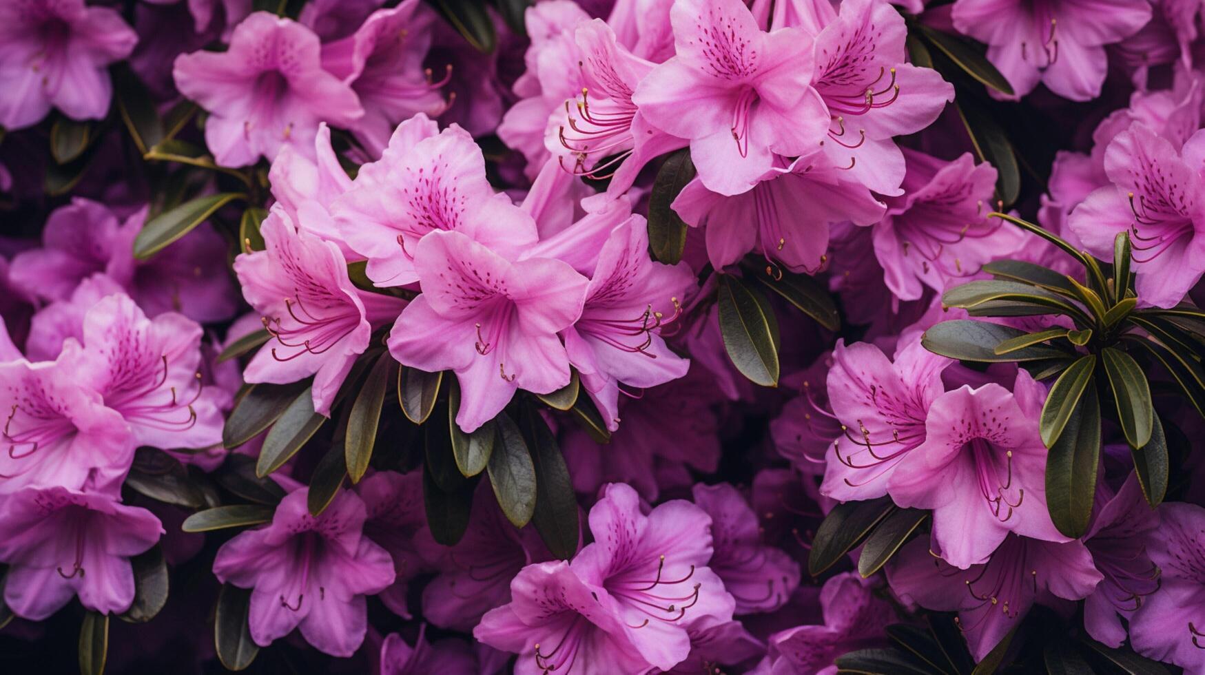 ai genererad rhododendron blommig bakgrund foto