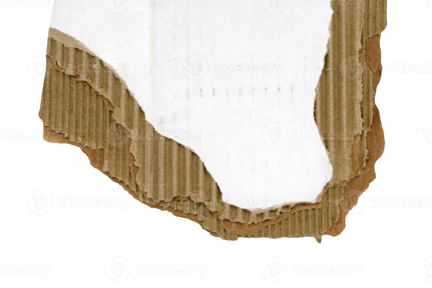vit och brun lager korrugerad papp textur bakgrund foto