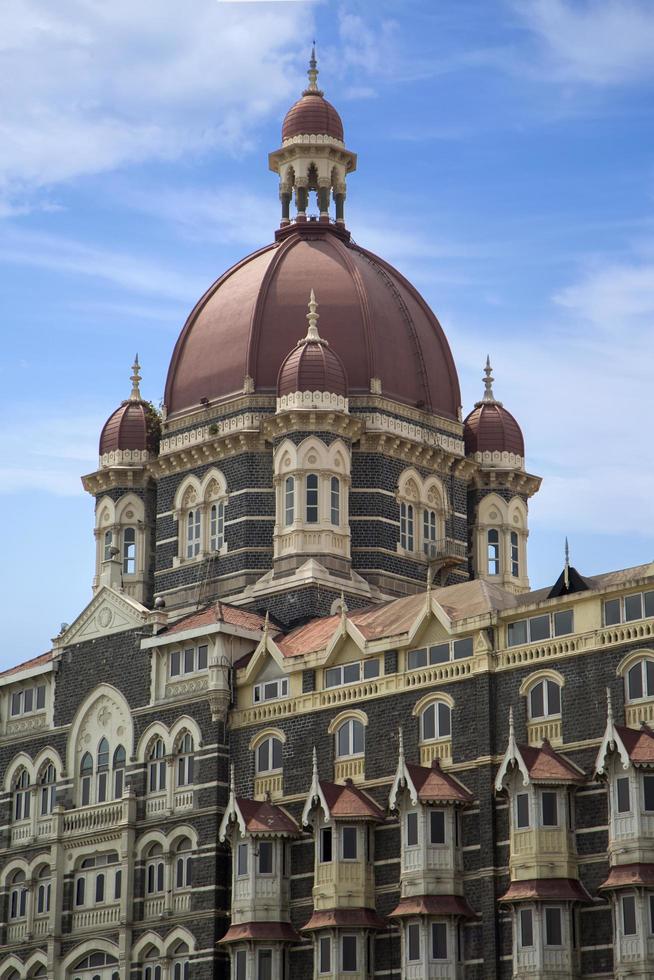 Mumbai, Indien, 9 oktober 2015 - Taj Mahal Palace Hotel i Mumbai, Indien. detta femstjärniga hotell öppnades 1903 och har 560 rum och 44 sviter. foto