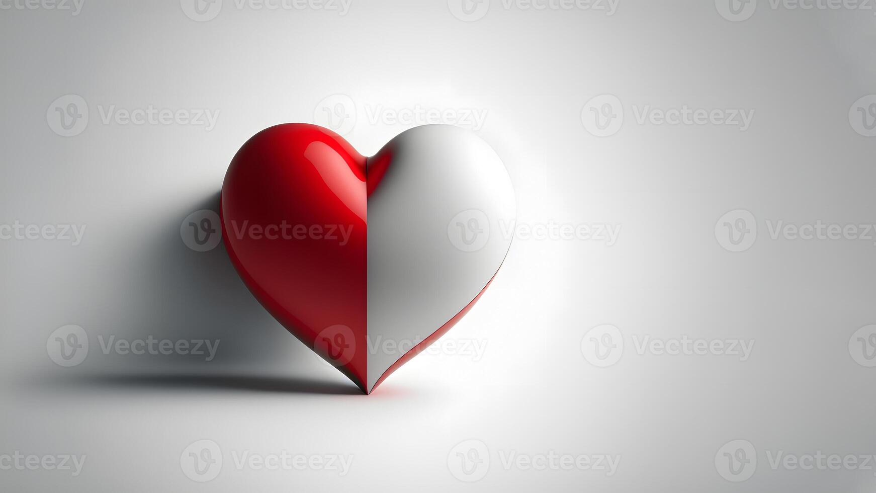 ai genererad minimalistisk valentines dag bakgrund med hjärta symbol, neuralt nätverk genererad konst foto