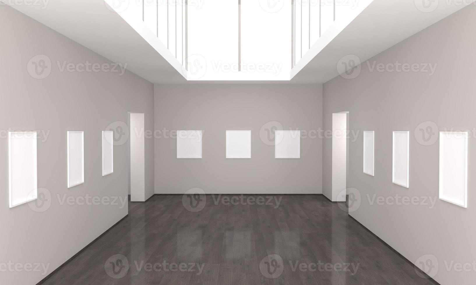 konstgalleri ramar mockup 3d illustration och 3d -rendering foto