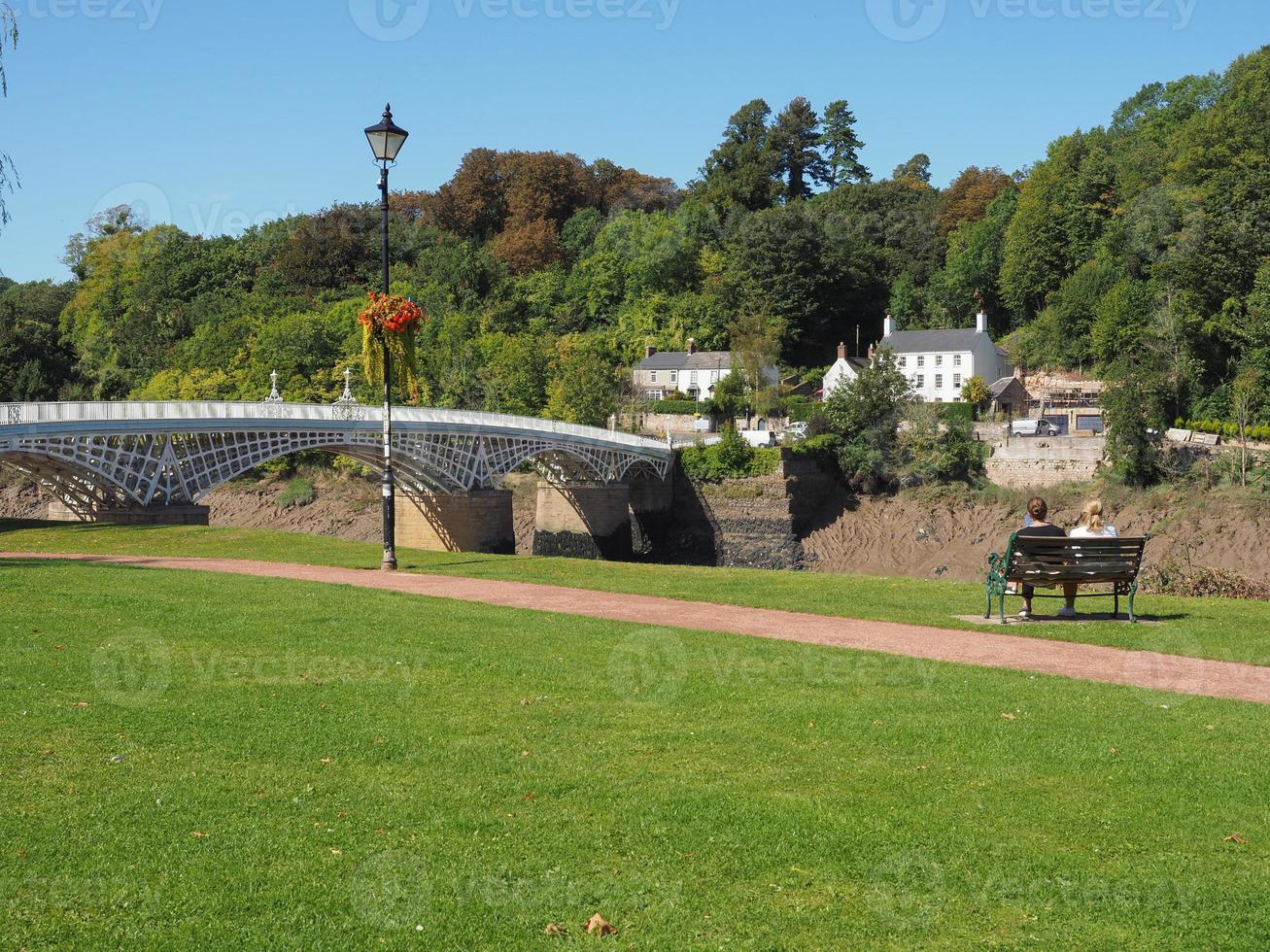 gamla Wye -bron i Chepstow foto