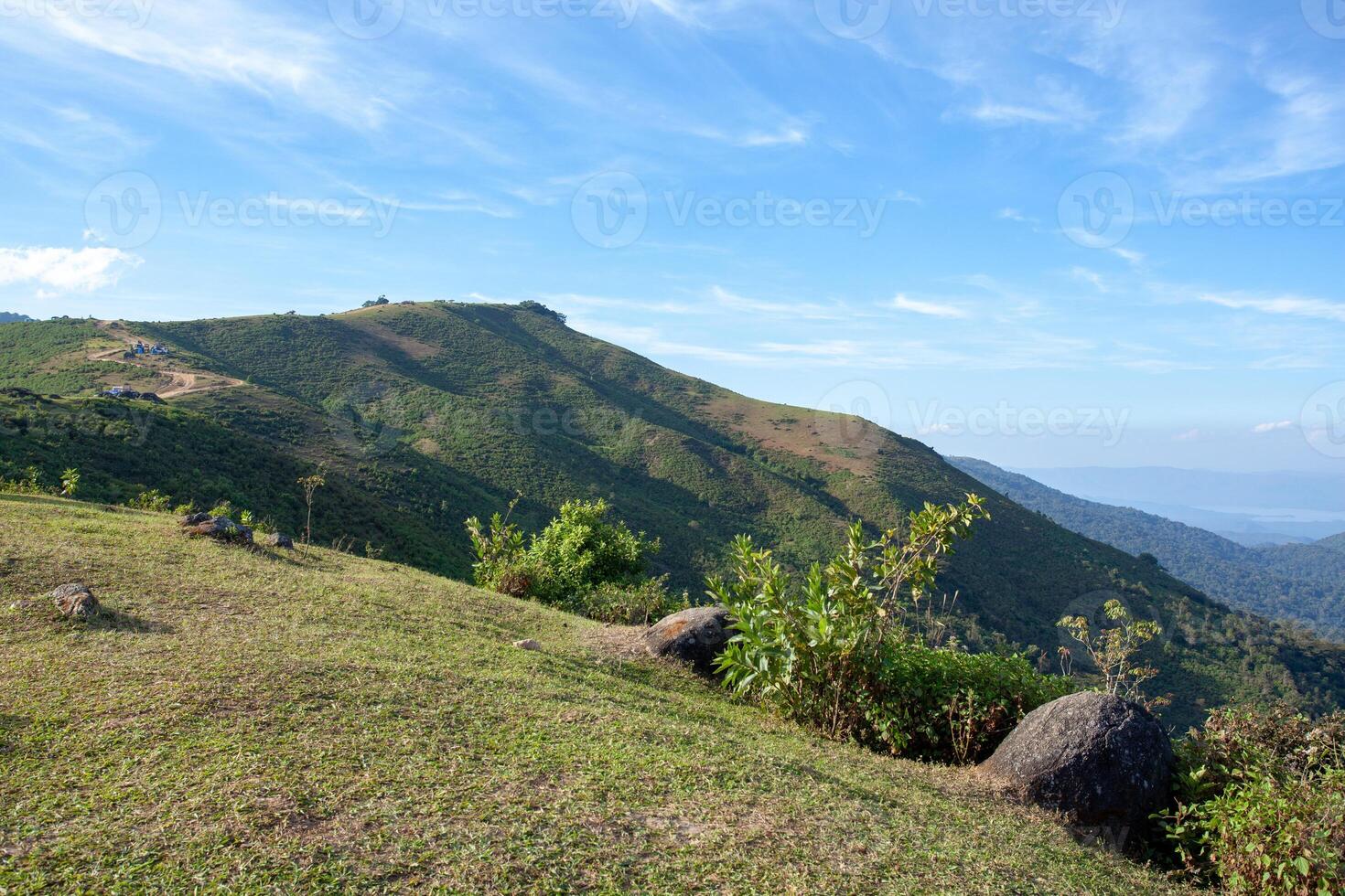 synpunkt, bergstopp camping jord på doi så jag malai nationell parkera, thailand foto