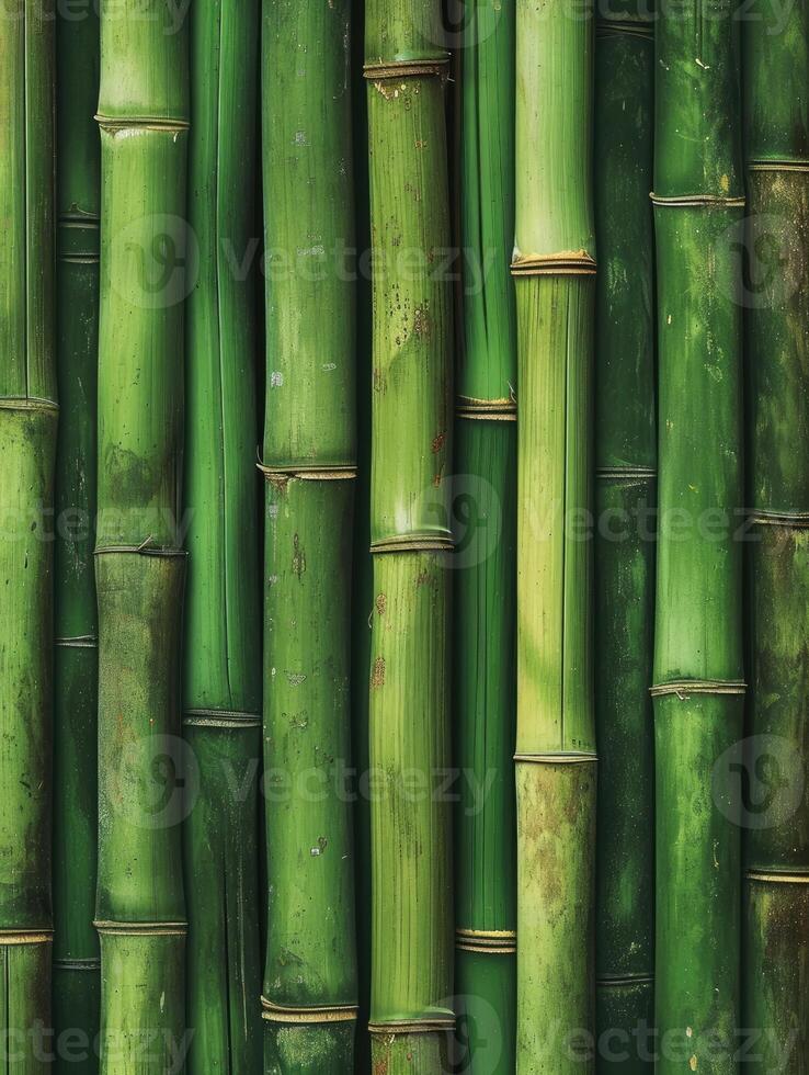 ai genererad grön bambu bakgrund textur foto