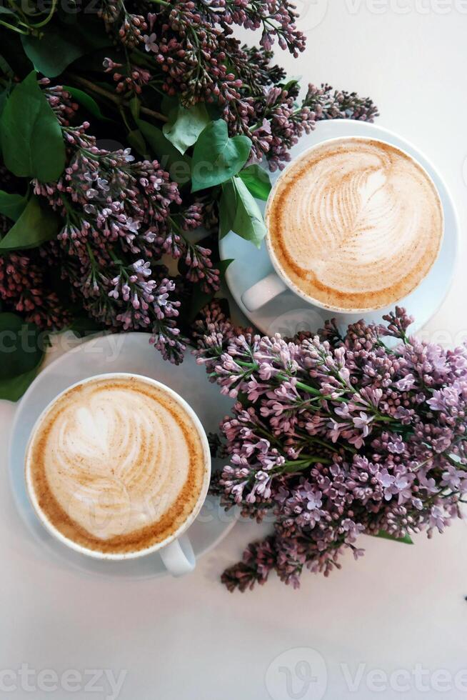 kopp av kaffe bakgrund, kaffe tid Foto