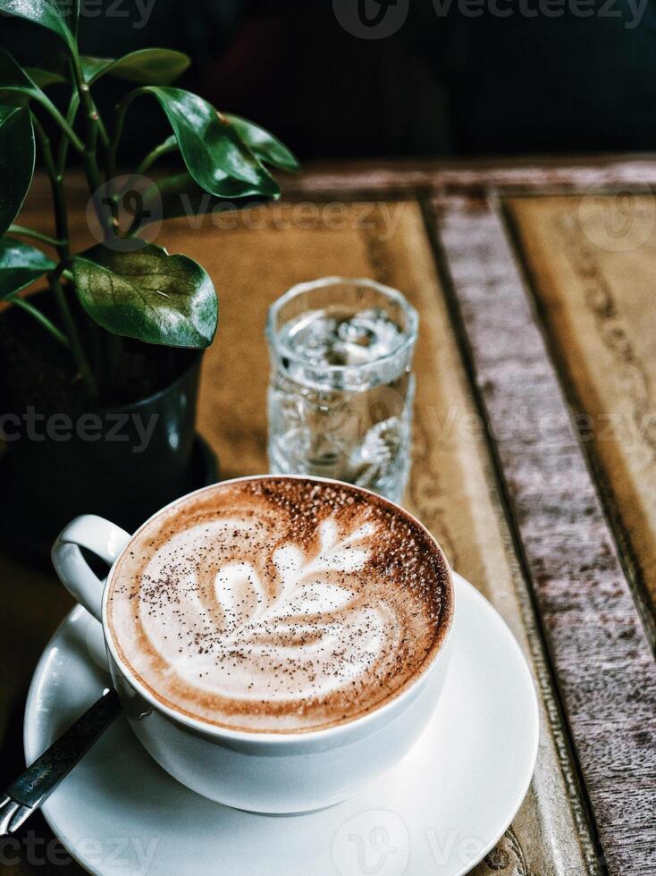 kopp av kaffe bakgrund, kaffe tid Foto