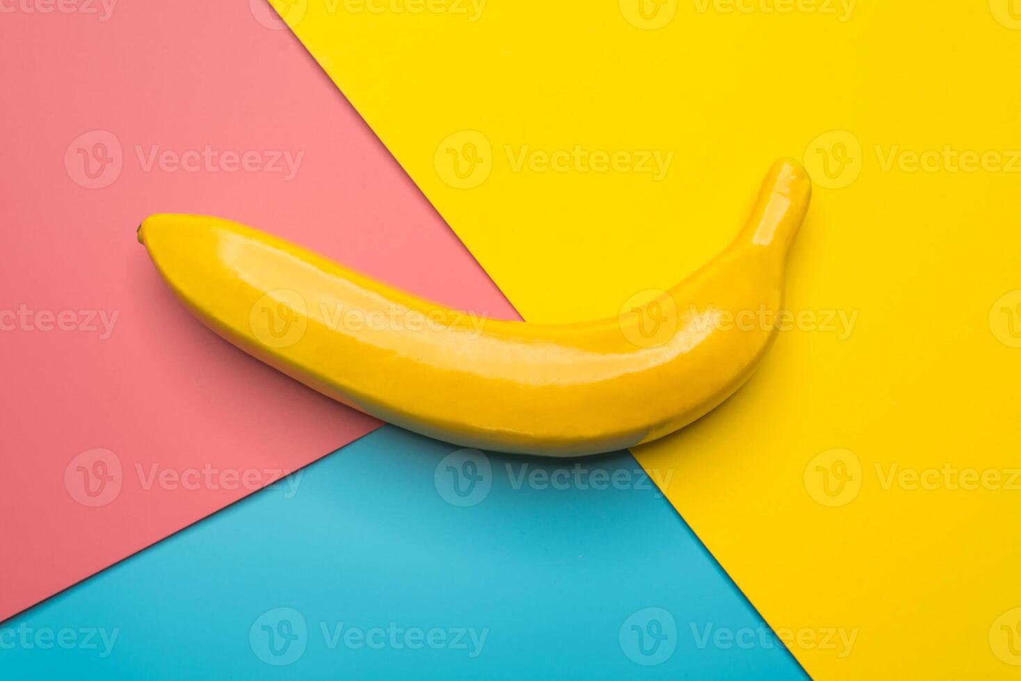 banan på Färg bakgrund foto