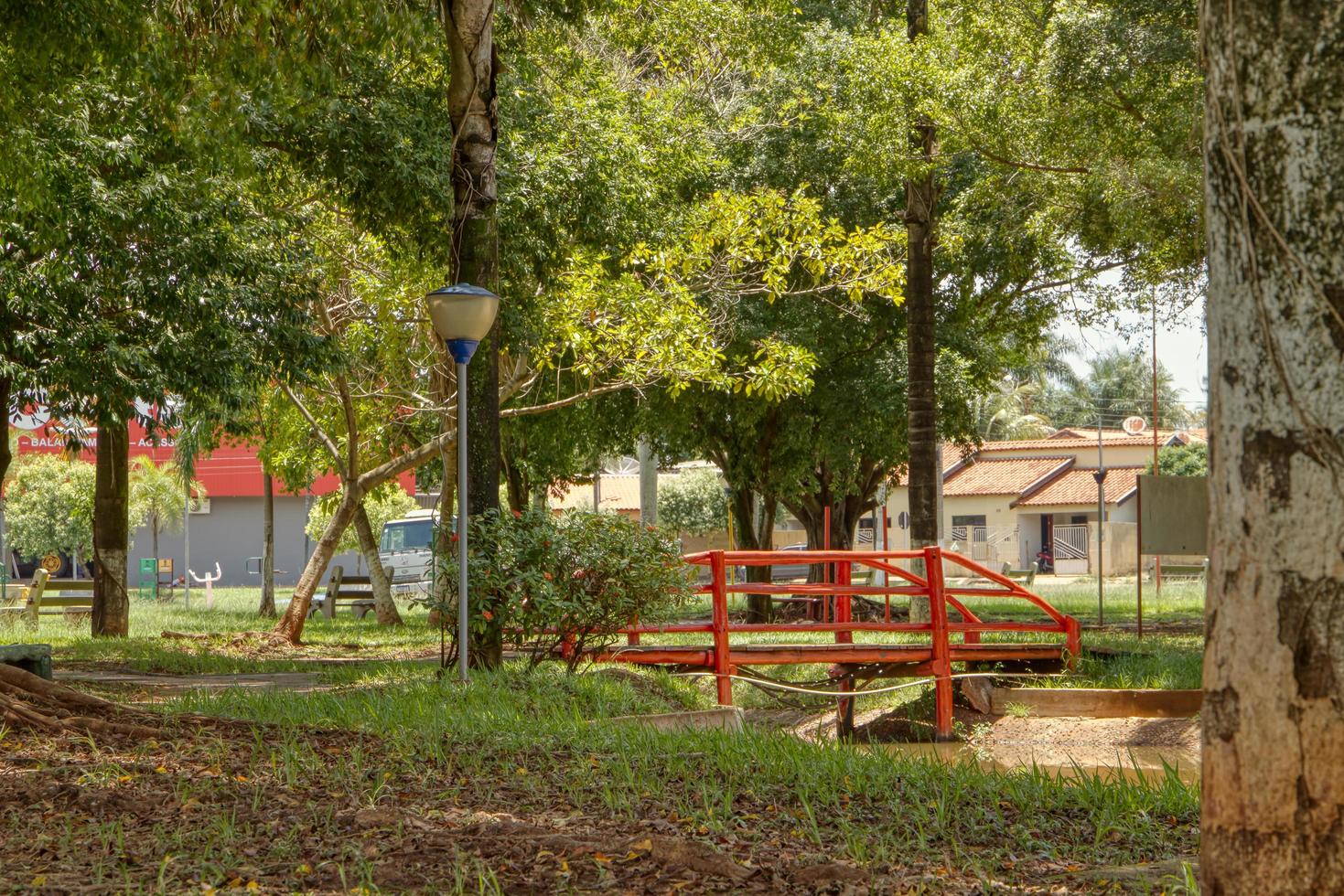 Cassilandia, Mato Grosso do Sul, Brasilien, 2021 -öppet gångområde Square Elza Vendrame foto