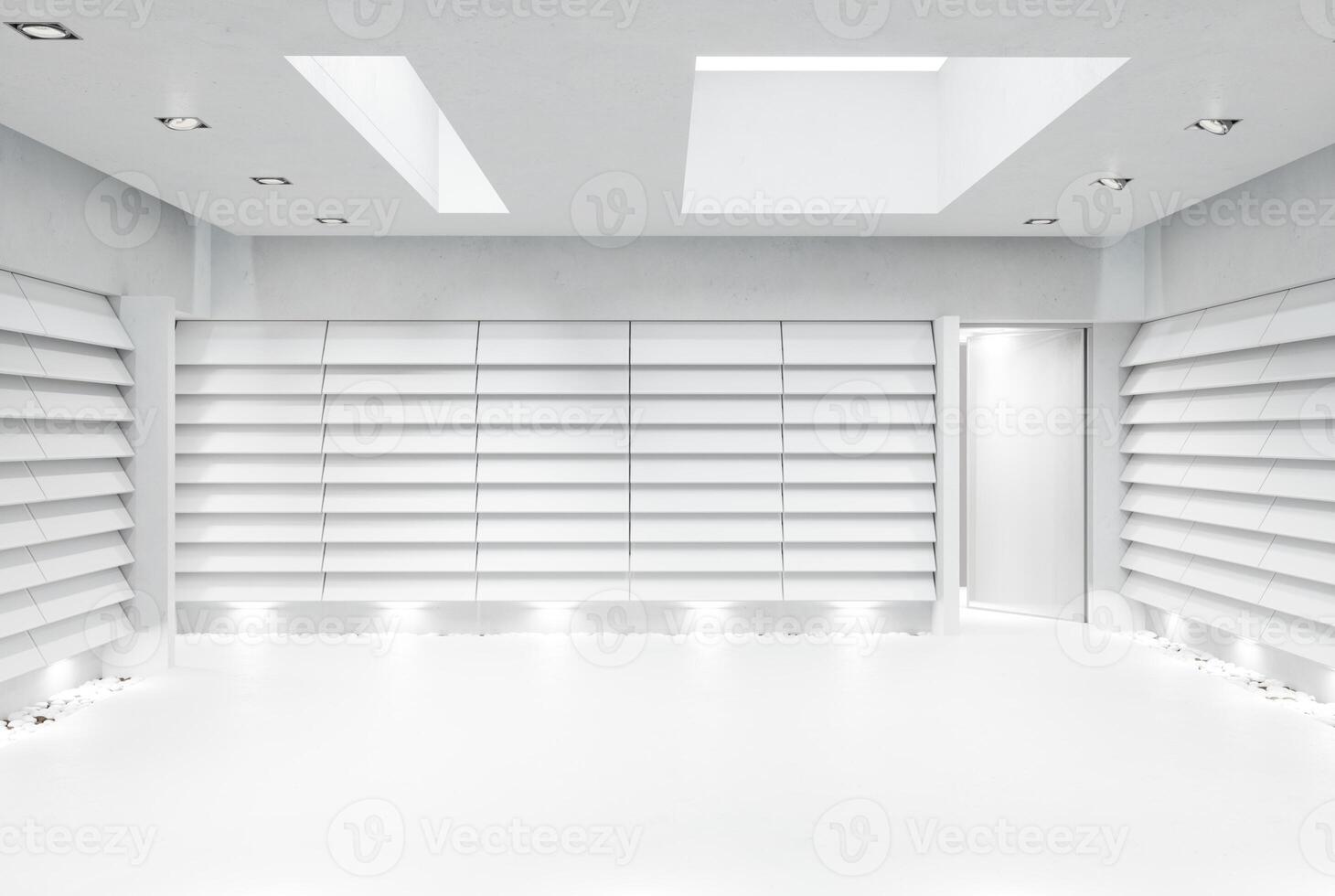 modern vit tömma kontor interiör. foto