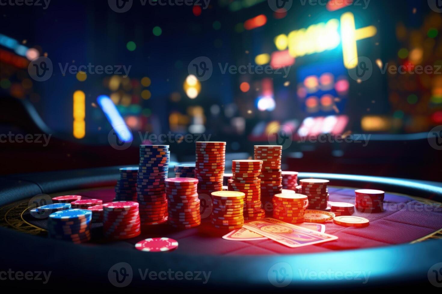 ai genererad uppkopplad hasardspel webbplats erbjudanden poker för verklig pengar. foto