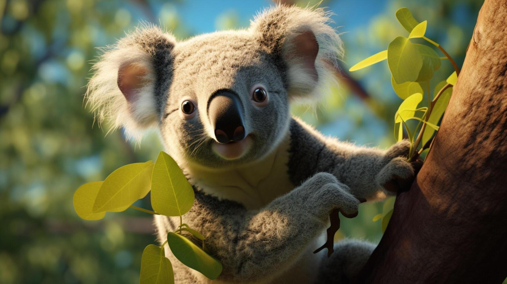 ai genererad koala hög kvalitet bild foto