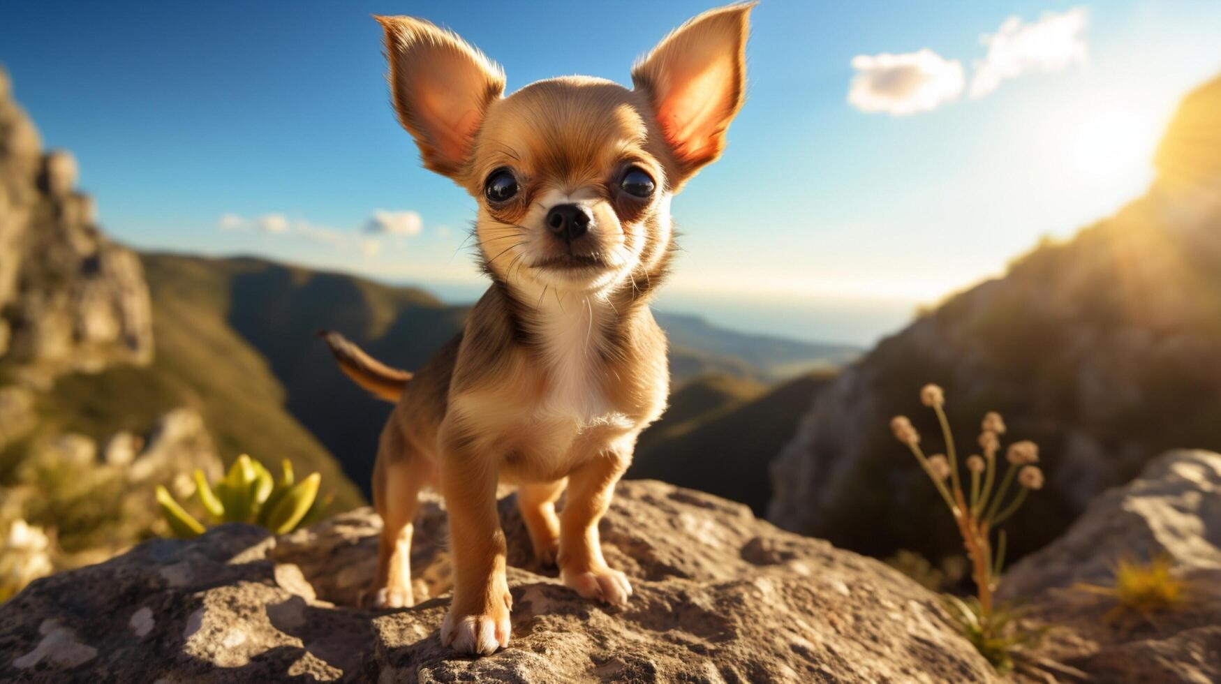 ai genererad chihuahua hög kvalitet bild foto