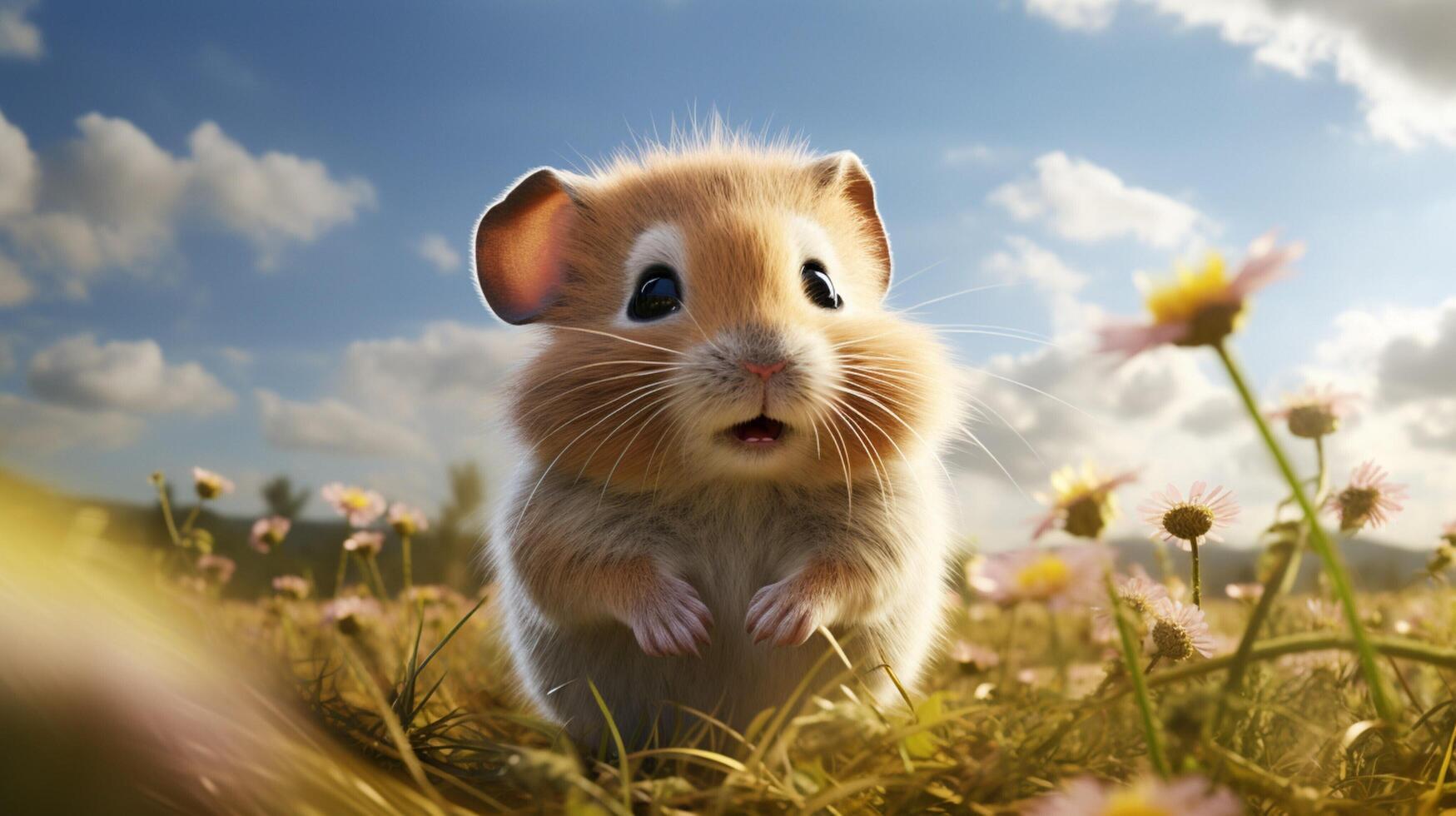 ai genererad hamster hög kvalitet bild foto