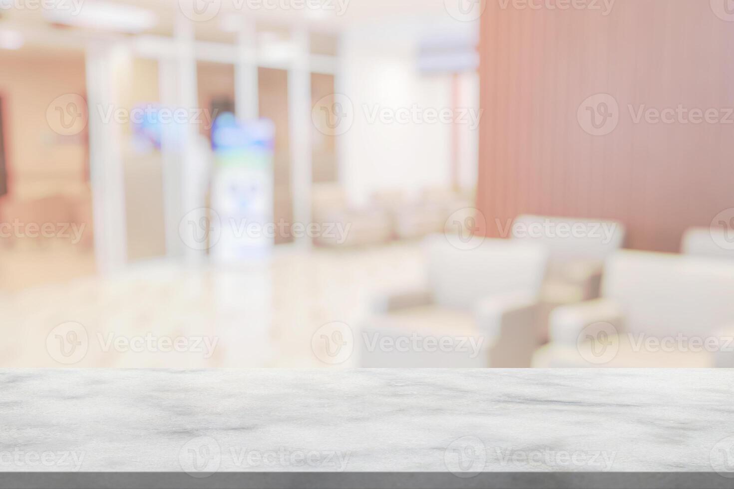 marmor tabell topp med fläck sjukhus klinik medicinsk interiör bakgrund foto