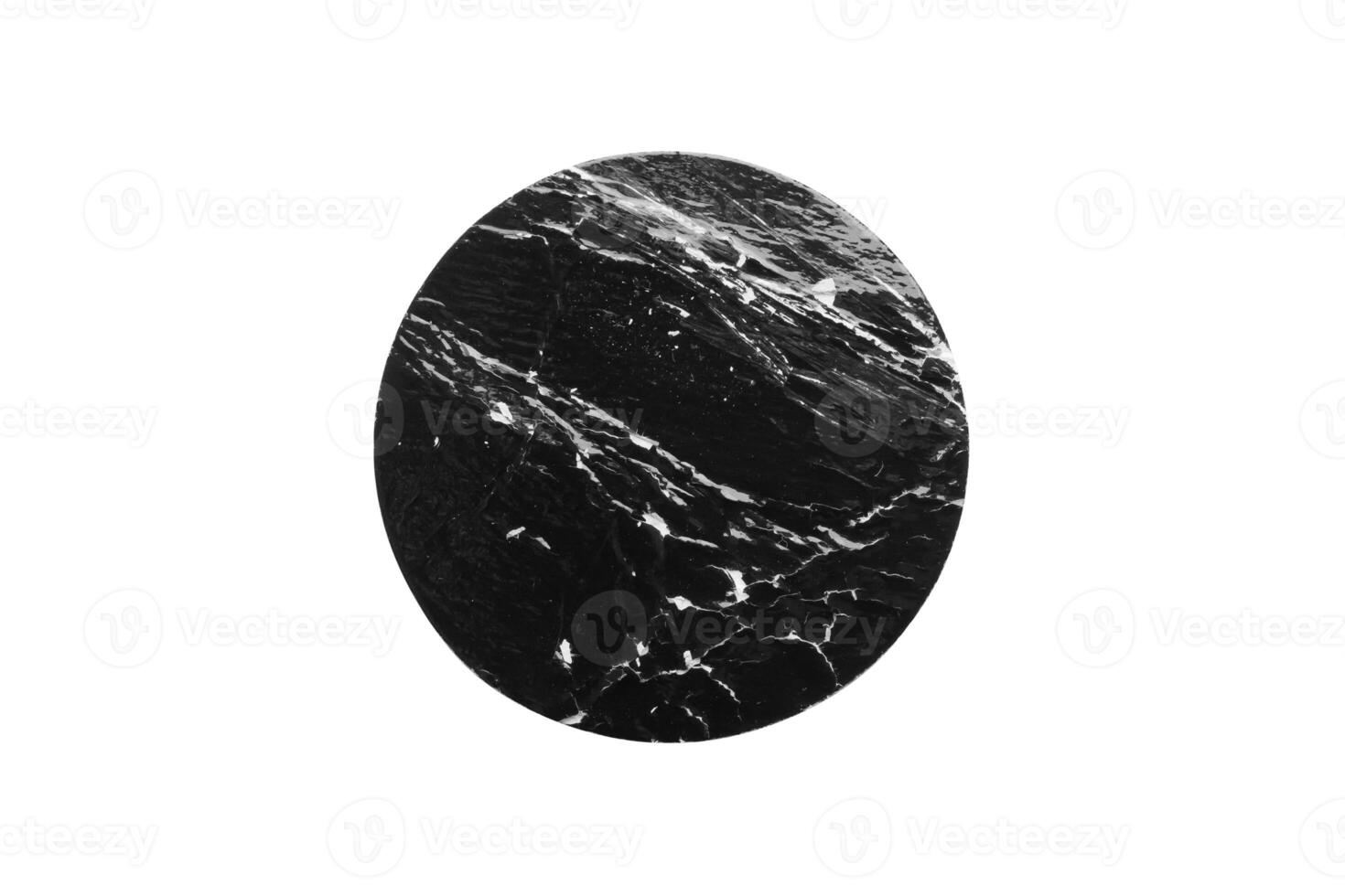svart gammal repig runda papper klistermärke isolerat på vit bakgrund foto