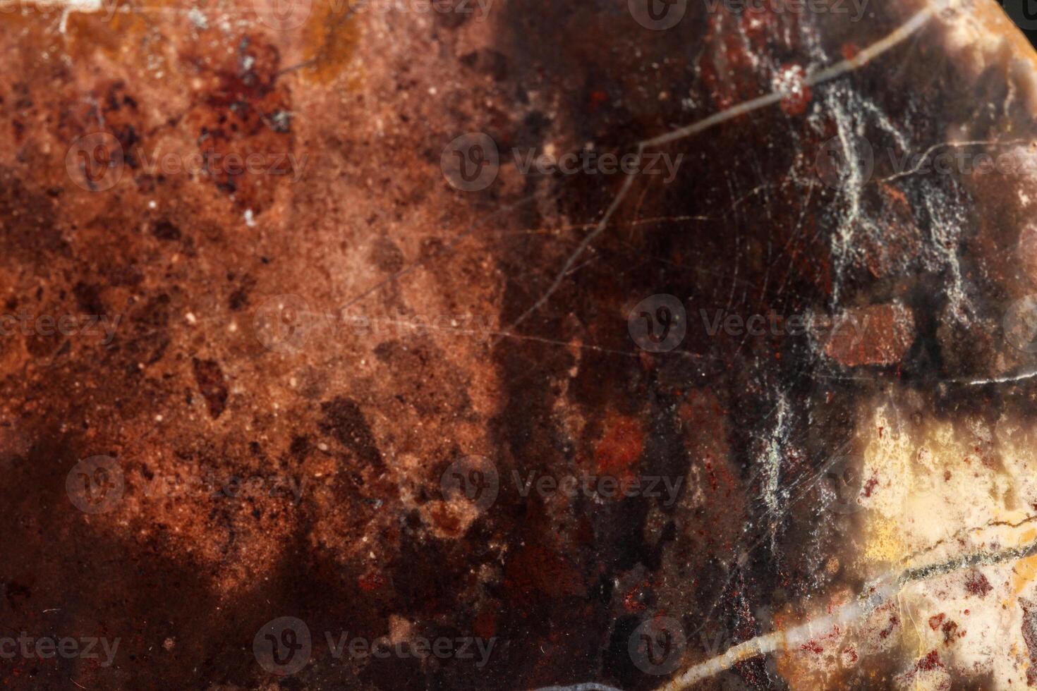makro sten mineral jaspis på svart bakgrund foto