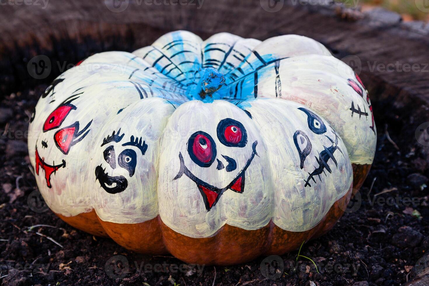 skön pumpor för halloween foto