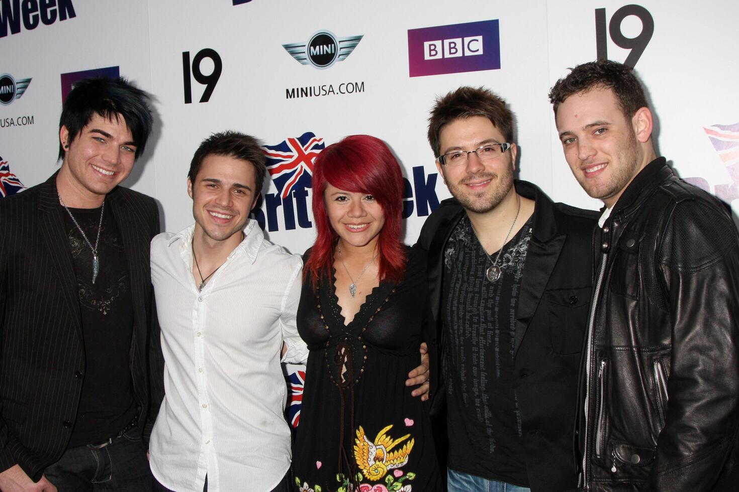 Adam Lambert, kris allen, allison iraheta, danny gokey, och matt foto