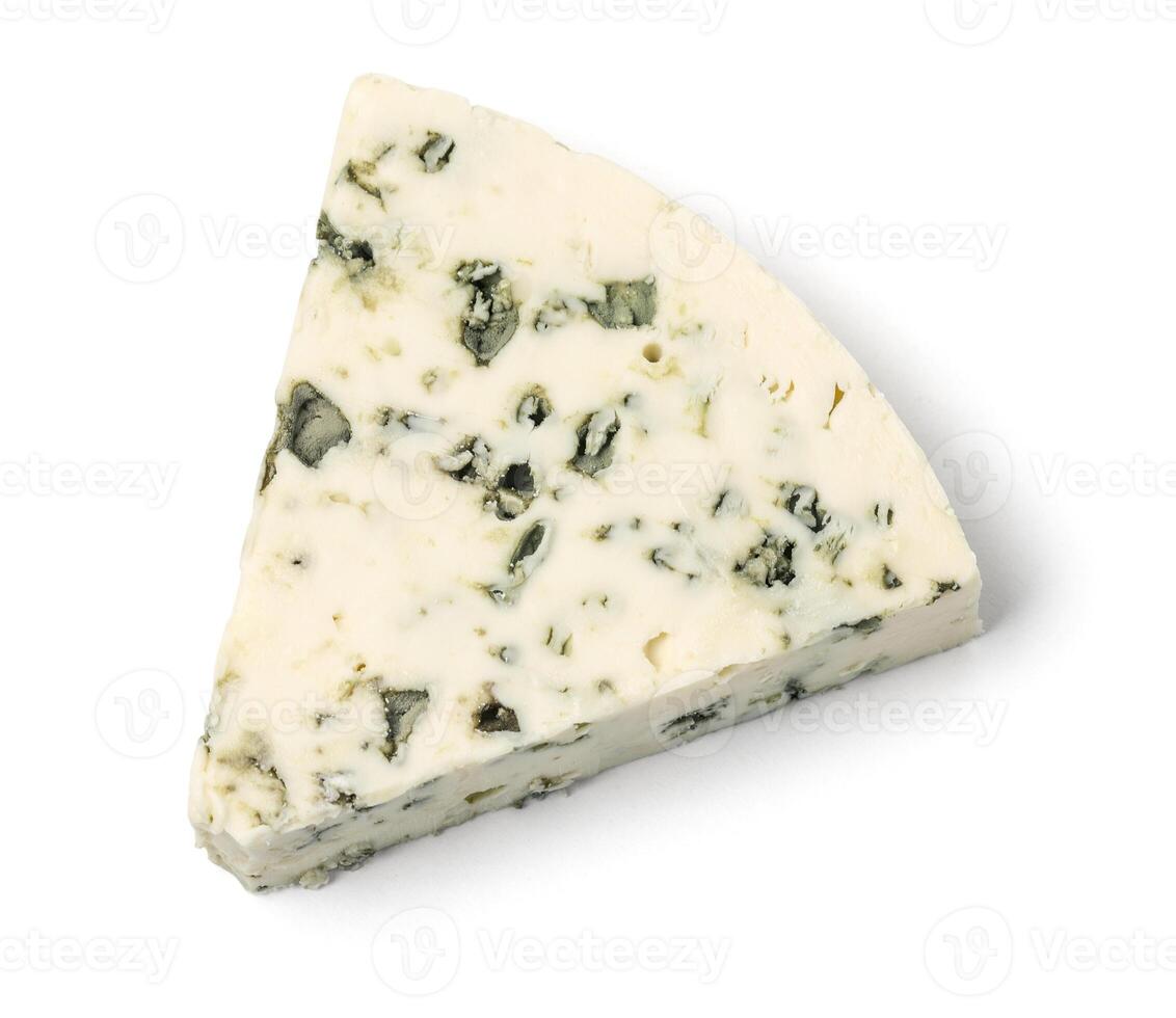 blå ost isolerat foto