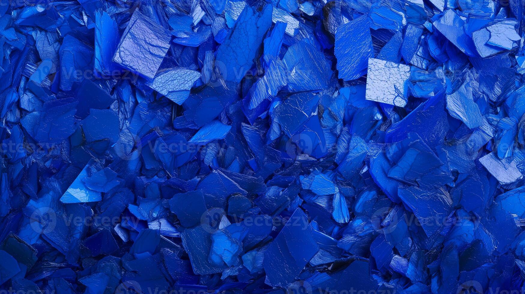ai genererad blå krossad glas textur återvinning konst begrepp foto