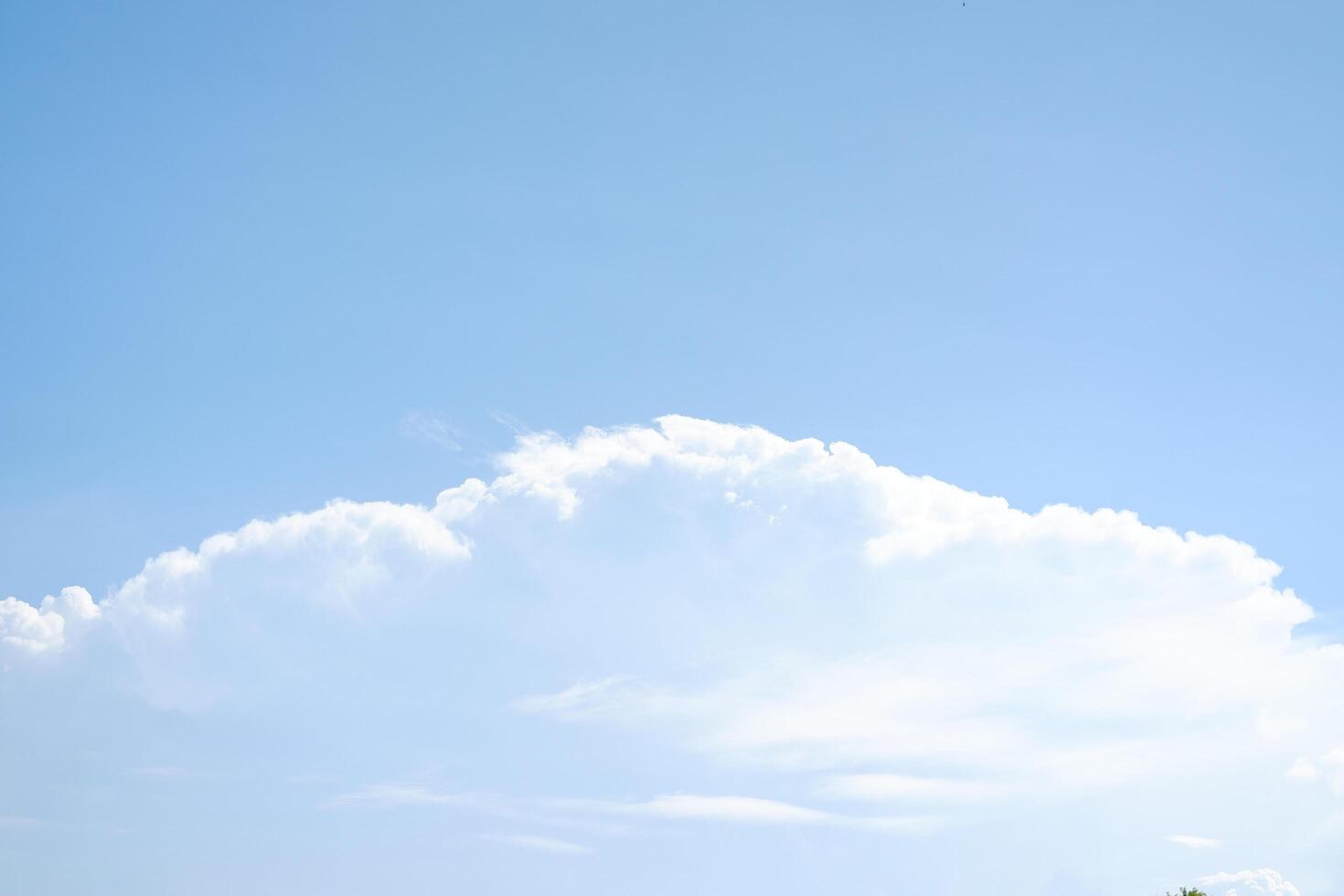 blå himmel med moln. naturlig bakgrund med kopia Plats. foto