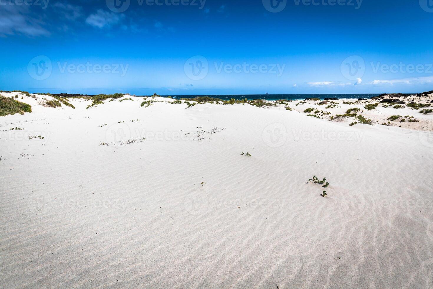 vit sand strand i de kväll, lanzarote, kanariefågel öar, Spanien foto