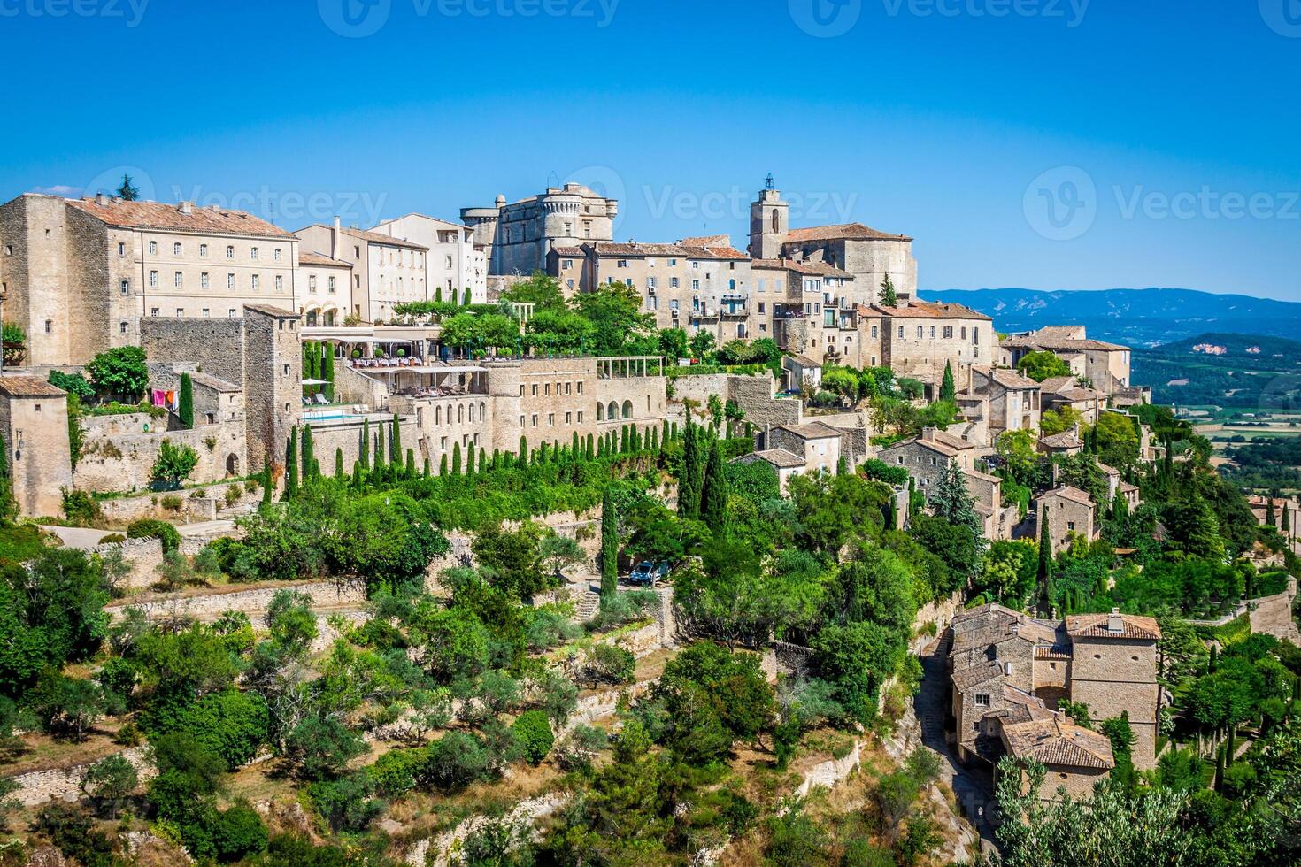 gordes medeltida by i sydlig Frankrike provence foto