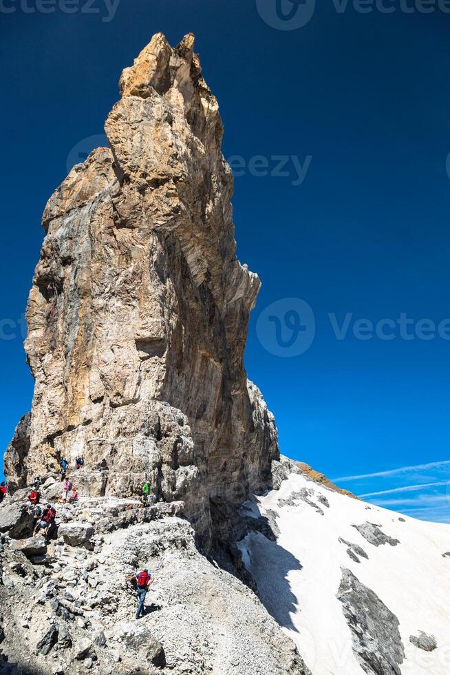 roland glipa, cirque de gavarnie i de pyreneerna foto