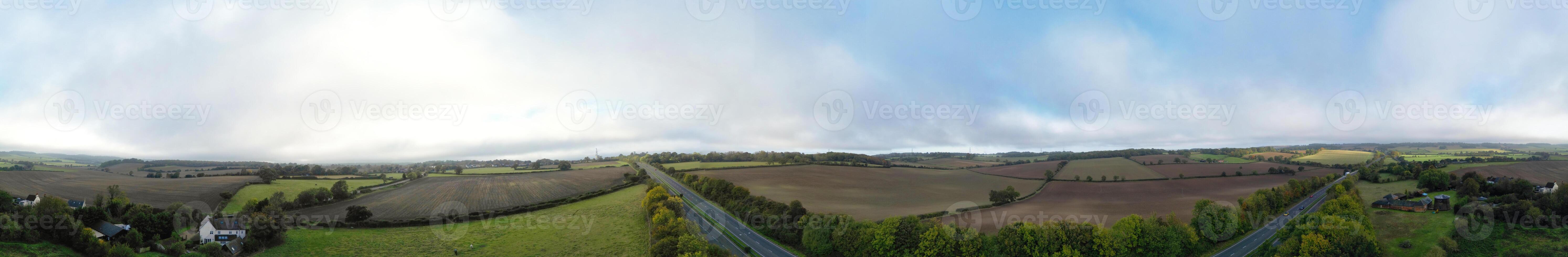 antenn panorama- se av skön landsbygden landskap av bedfordshire, england. förenad rike. foto