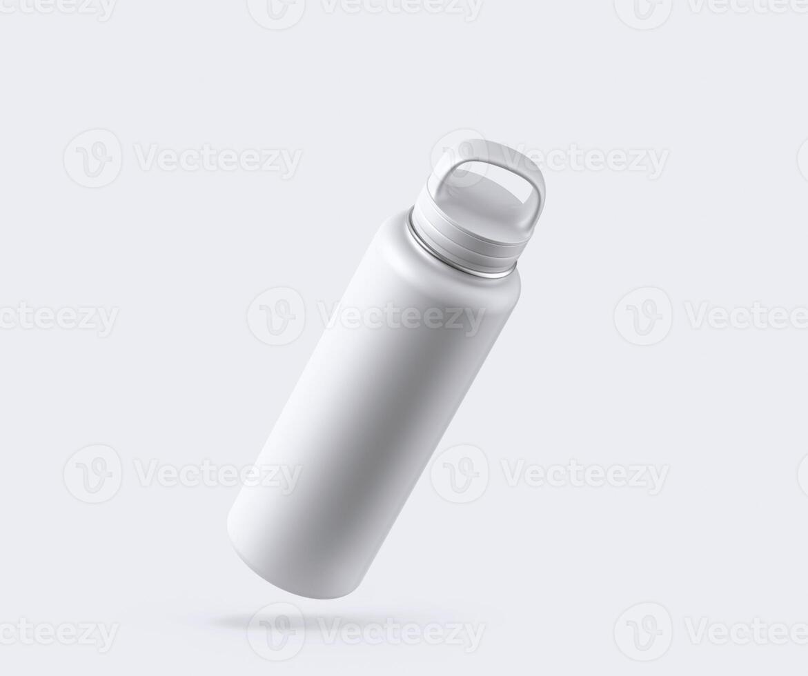 vit tom realistisk vatten flaska prototyper foto